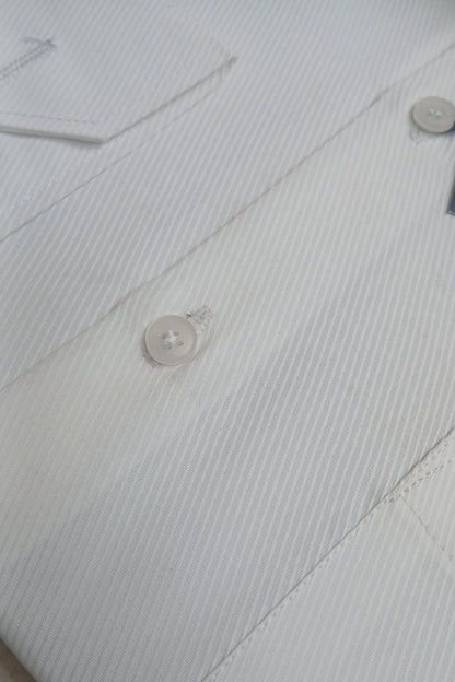 Cross Line Dobby Formal Shirt - Off White | CL1002 |