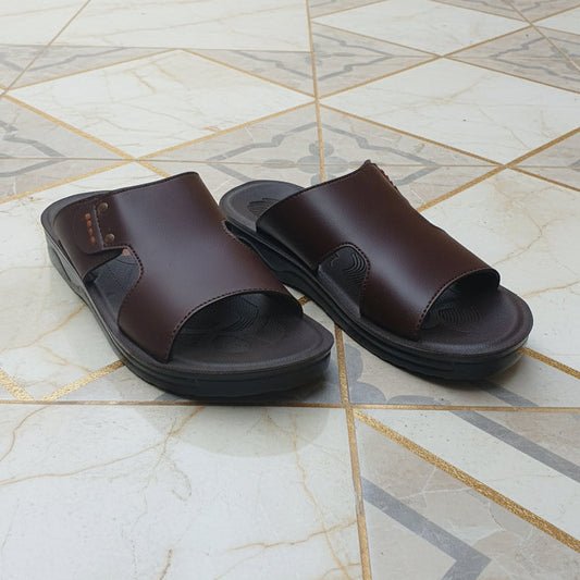 Men Classic Slippers Comfort  - Brown - XT04
