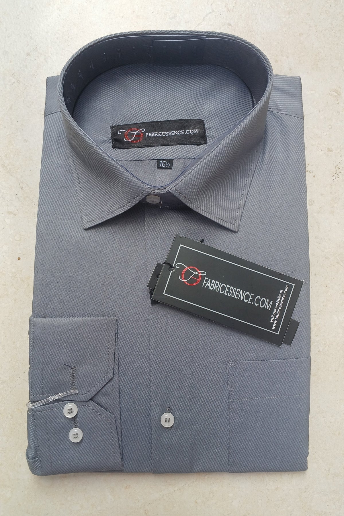Cross Line Dobby Formal Shirt - Grey | CL1001 | Pakistan online