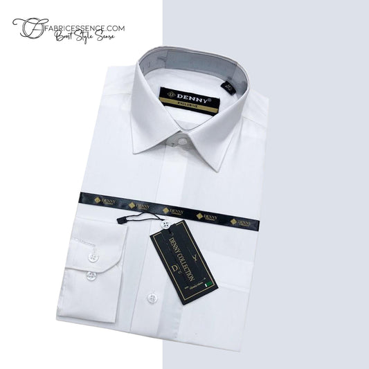 Men's || Off-white || Plain Formal Shirt - FE1199OW