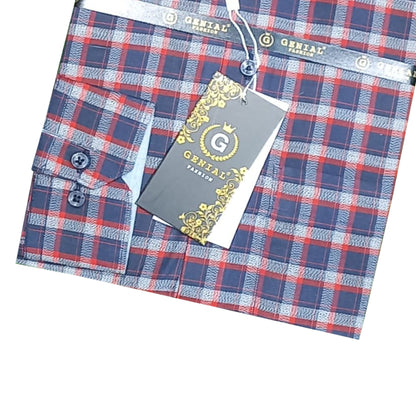 Men's Check Formal Shirt&nbsp;  Full Sleeves Shirt, Ready To Wear Regular Fit , With Front Pocket Cotton Fabric , For All Seasons Good Quality At Low Price  Easy To Iron , Durable Formal Shirt  Open Parcel And Check Before Payment