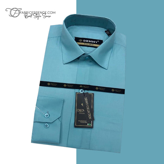 Men's || Sea Green || Plain Formal Shirt - FE1199SG