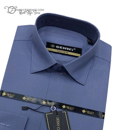 Men's || Stylish Blue || Plain Shirt - FEDS118 Pakistan online